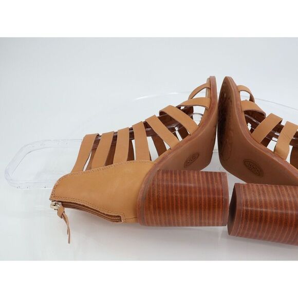Sofft Stratford Sandals Brown Leather Block Heel Gladiator Strappy Size 9 M - Picture 8 of 14